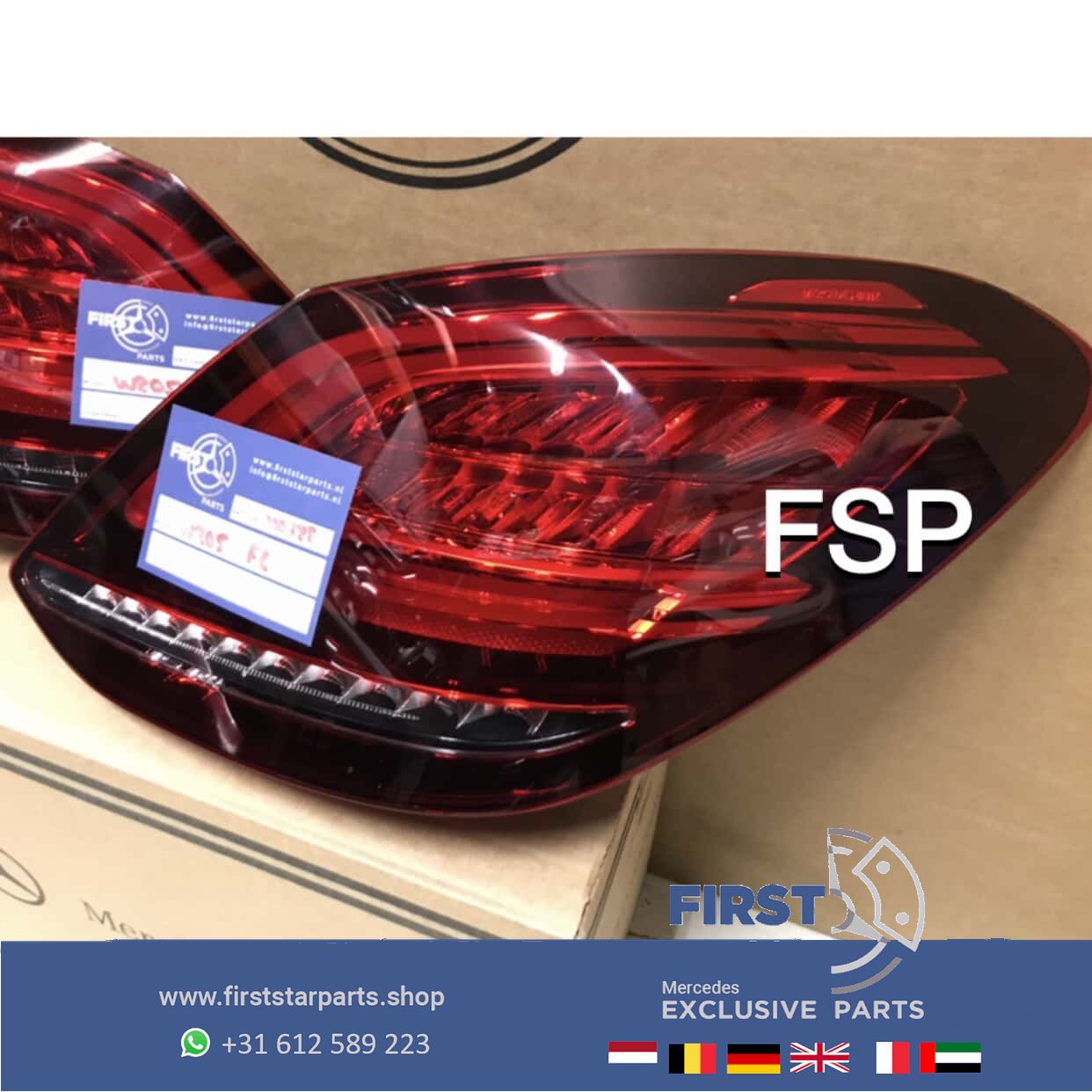 W205 FACELIFT LED ACHTERLICHT LINKS RECHTS SET Mercedes C Clase 2019-2021 tail light left and right usado en Menorca foto 3