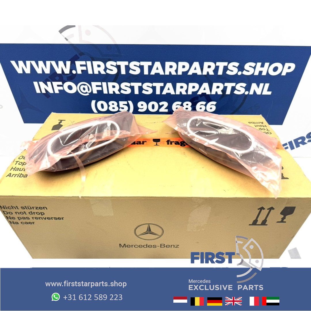 H247 GLA escape SIERSTUKKEN SET A2478850606 A2478850706 originalineel Mercedes 2020-2025 LINKS / RECHTS B Clase / GLA / GLB exhaust decoration usado en Menorca foto 11