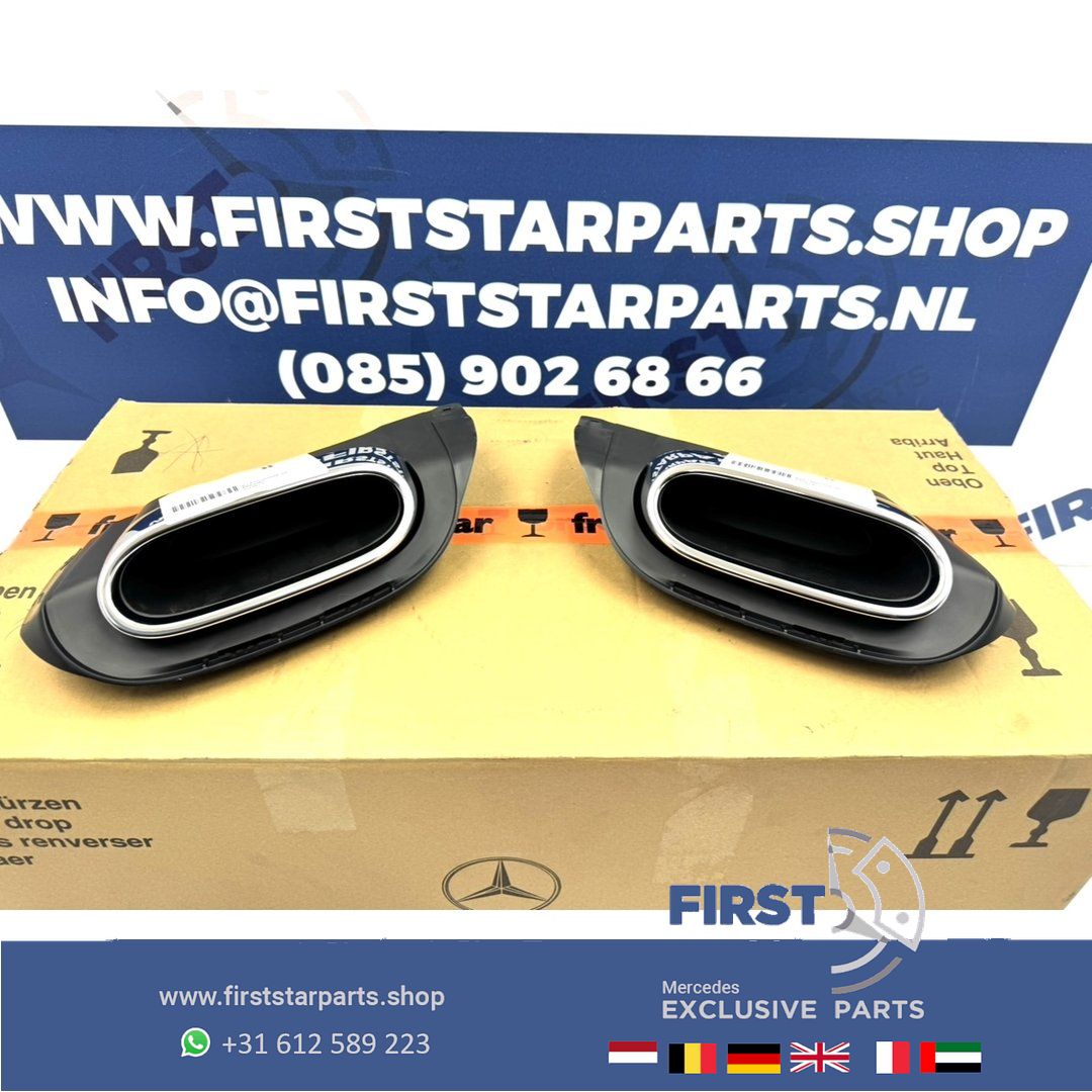 H247 GLA escape SIERSTUKKEN SET A2478850606 A2478850706 originalineel Mercedes 2020-2025 LINKS / RECHTS B Clase / GLA / GLB exhaust decoration usado en Menorca
