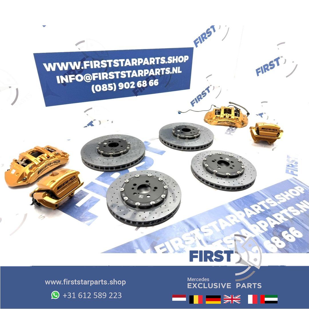 C63 E63 CLS63 GT63 S63 AMG Keramische Rem Set Remklauwen schijven A2314211512 A2314211612 A2314230612 A2314230712 originalINEEL MERCEDES KLAUWEN / SCHIJVEN / BLOKKEN completo brake disk + caliper left and right usado en Menorca foto 3