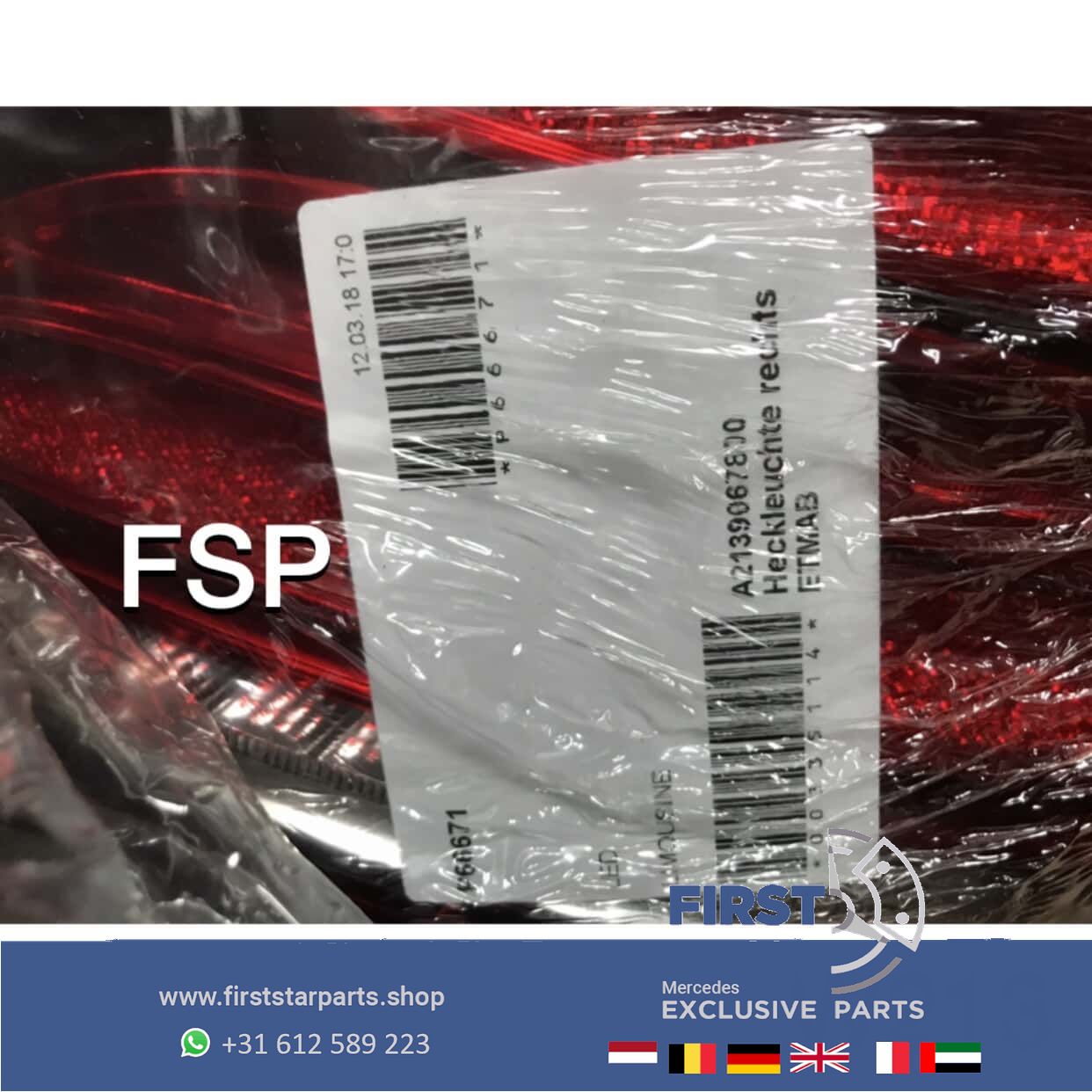 W213 VOL LED ACHTERLICHT LINKS originalINEEL Mercedes E Clase 2016-2021 LINKER LAMP tail light left and right usado en Menorca foto 6