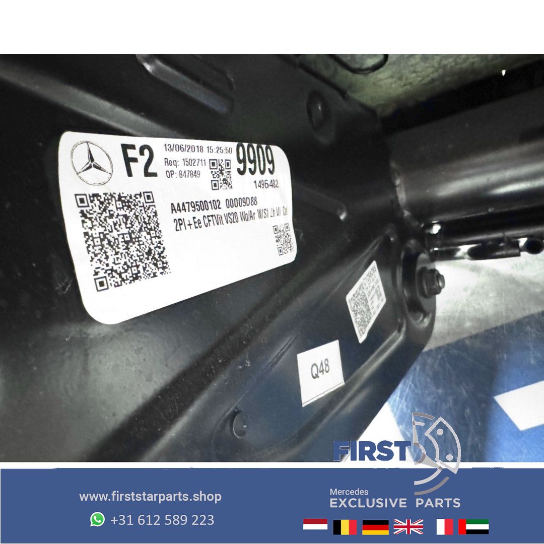 W447 VITO / V Clase ACHTERBANK ZWART LEER interieur Mercedes VClase 2016-2023 ACHTER ZETELS COMFORT 447 BEKLEDING STOELEN LEDER NEERKLAPBAAR SET VAN 3 (2+1) backseat usado en Menorca foto 11
