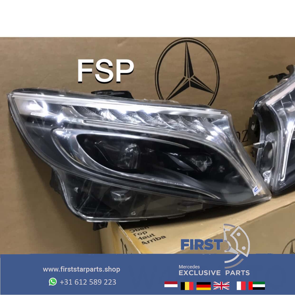 W447 LED ILS KOPLAMP SET LINKS + RECHTS VITO / V Clase Intelligent Light System 2014-2020 originalINEEL MERCEDES headlight left and right usado en Menorca foto 4