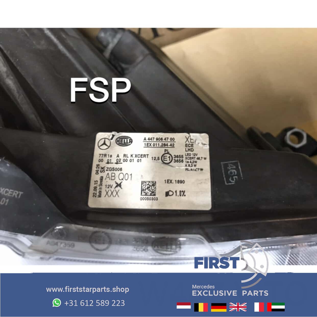 W447 LED ILS KOPLAMP SET LINKS + RECHTS VITO / V Clase Intelligent Light System 2014-2020 originalINEEL MERCEDES headlight left and right usado en Menorca foto 5