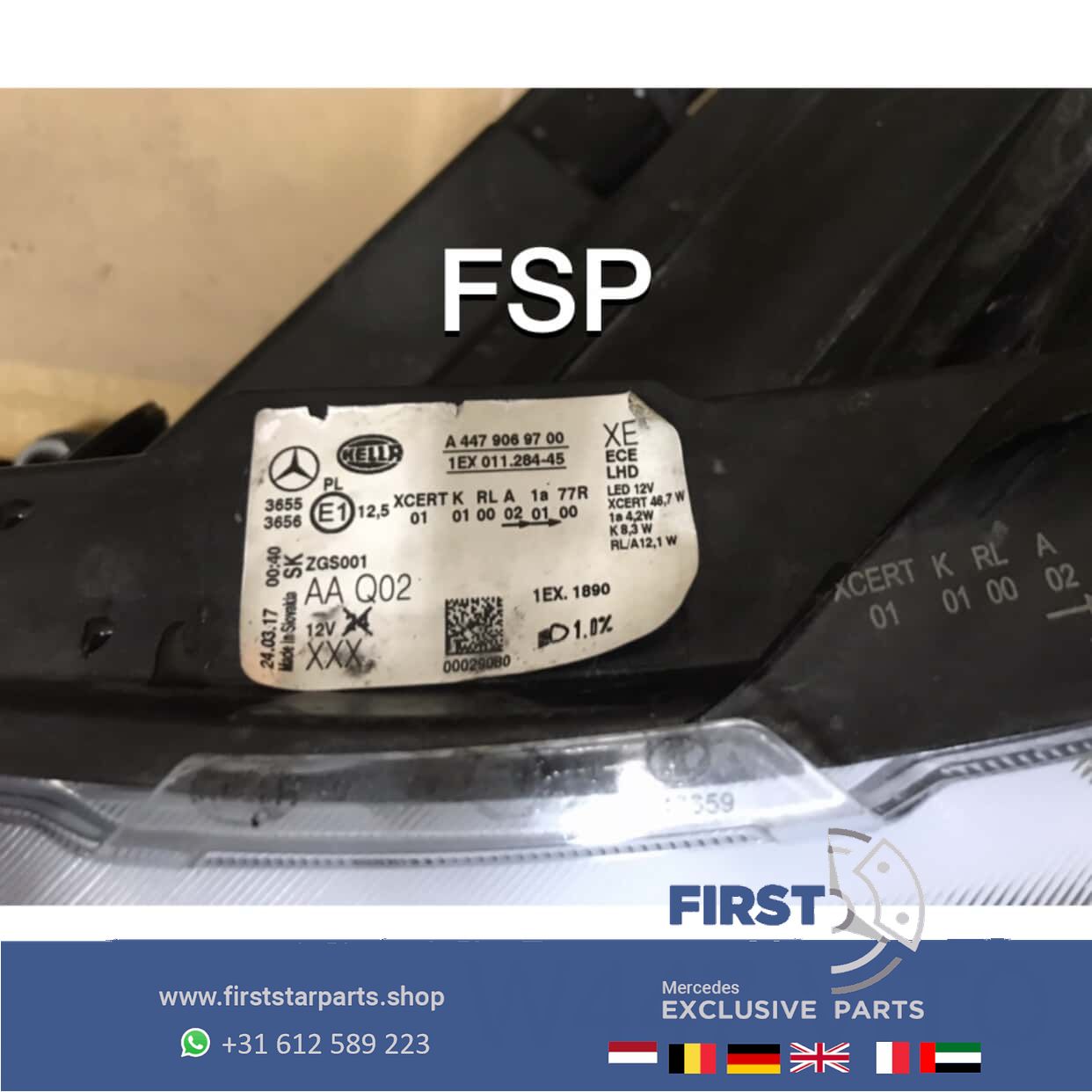 W447 LED ILS KOPLAMP SET LINKS + RECHTS VITO / V Clase Intelligent Light System 2014-2020 originalINEEL MERCEDES headlight left and right usado en Menorca foto 6