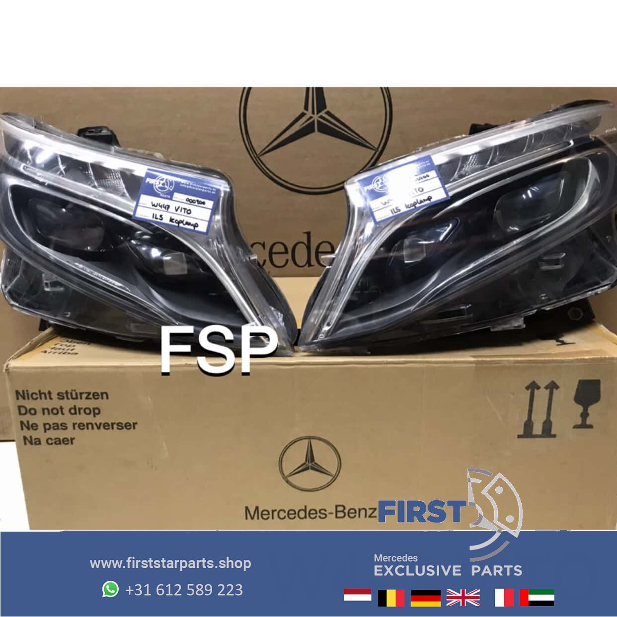 W447 LED ILS KOPLAMP SET LINKS + RECHTS VITO / V Clase Intelligent Light System 2014-2020 originalINEEL MERCEDES headlight left and right usado en Menorca foto 7