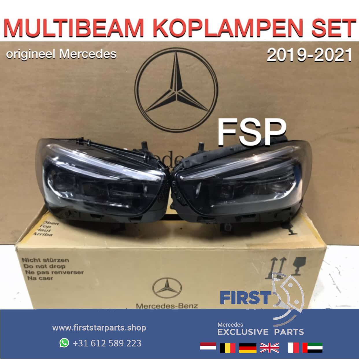 W247 KOPLAMP SET LED MULTIBEAM originalineel Mercedes LINKS + RECHTS VOL LED 2018-2022 headlight left and right usado en Menorca