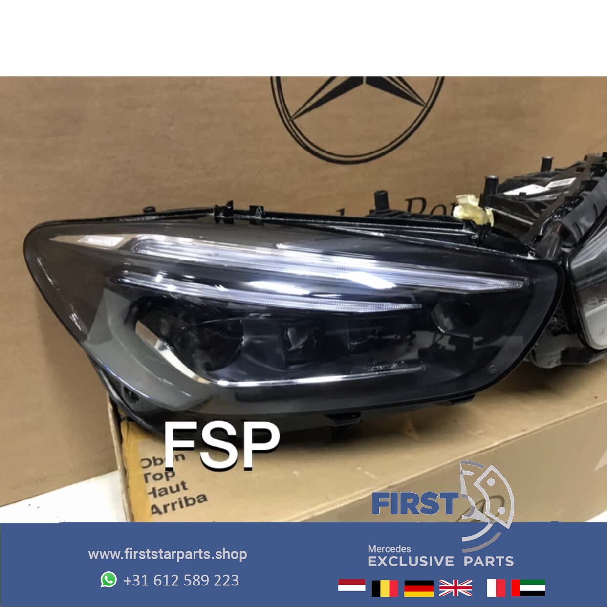 W247 KOPLAMP SET LED MULTIBEAM originalineel Mercedes LINKS + RECHTS VOL LED 2018-2022 headlight left and right usado en Menorca foto 2