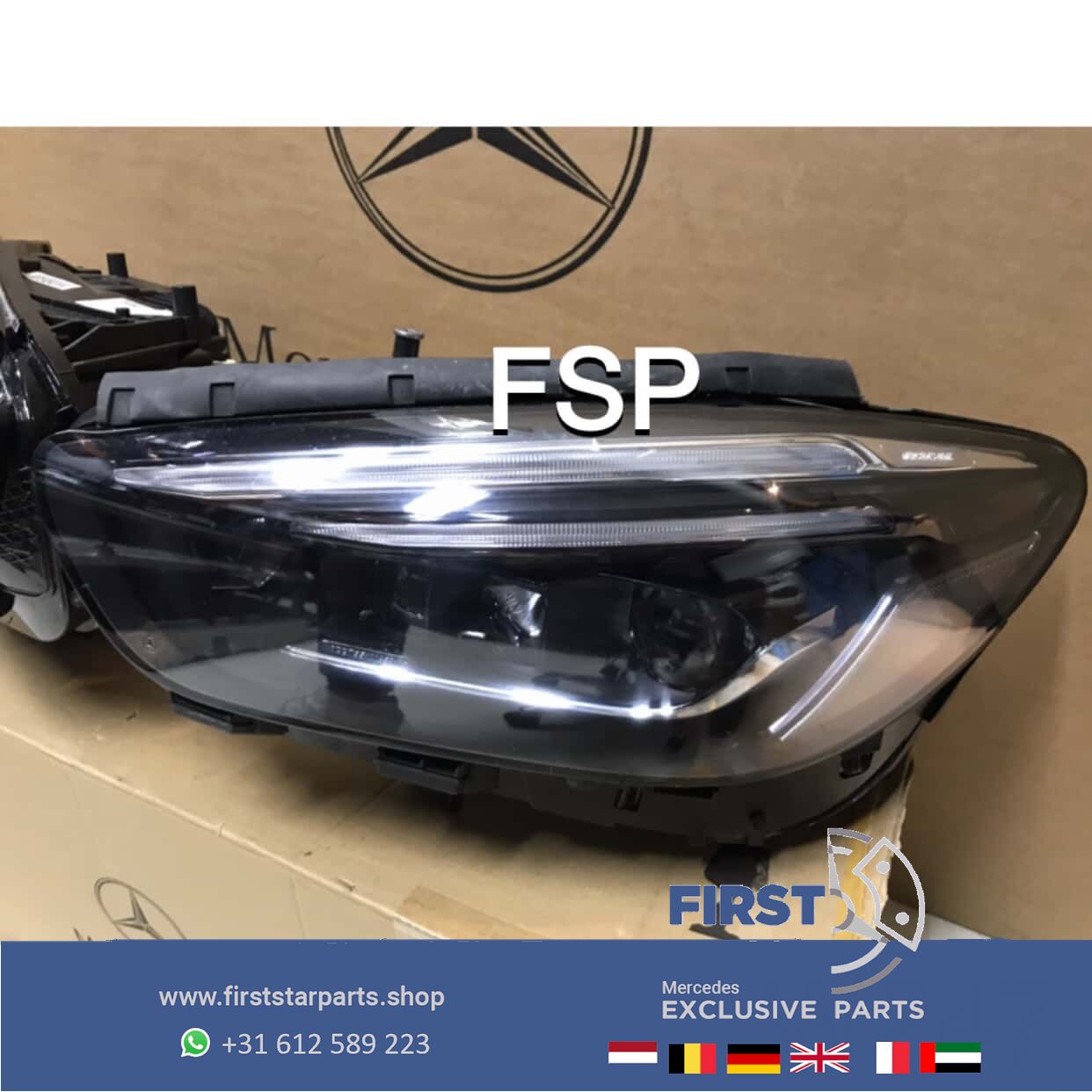 W247 KOPLAMP SET LED MULTIBEAM originalineel Mercedes LINKS + RECHTS VOL LED 2018-2022 headlight left and right usado en Menorca foto 3