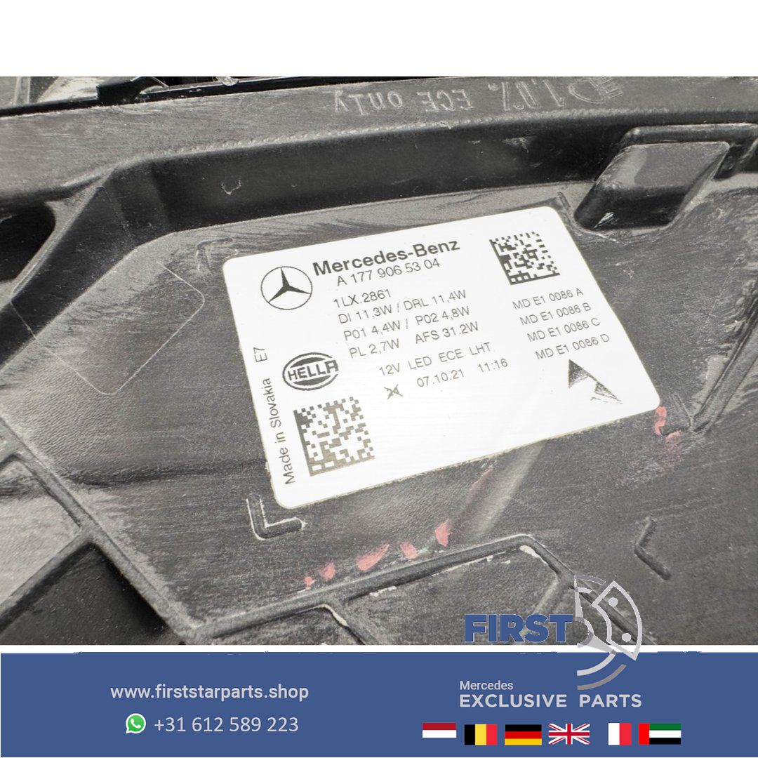 W177 A Clase FACELIFT HIGH PERFORMANCE koplamp LINKS RECHTS 2021-2026 LED A1779064406 A1779065304 headlight left and right usado en Menorca foto 9
