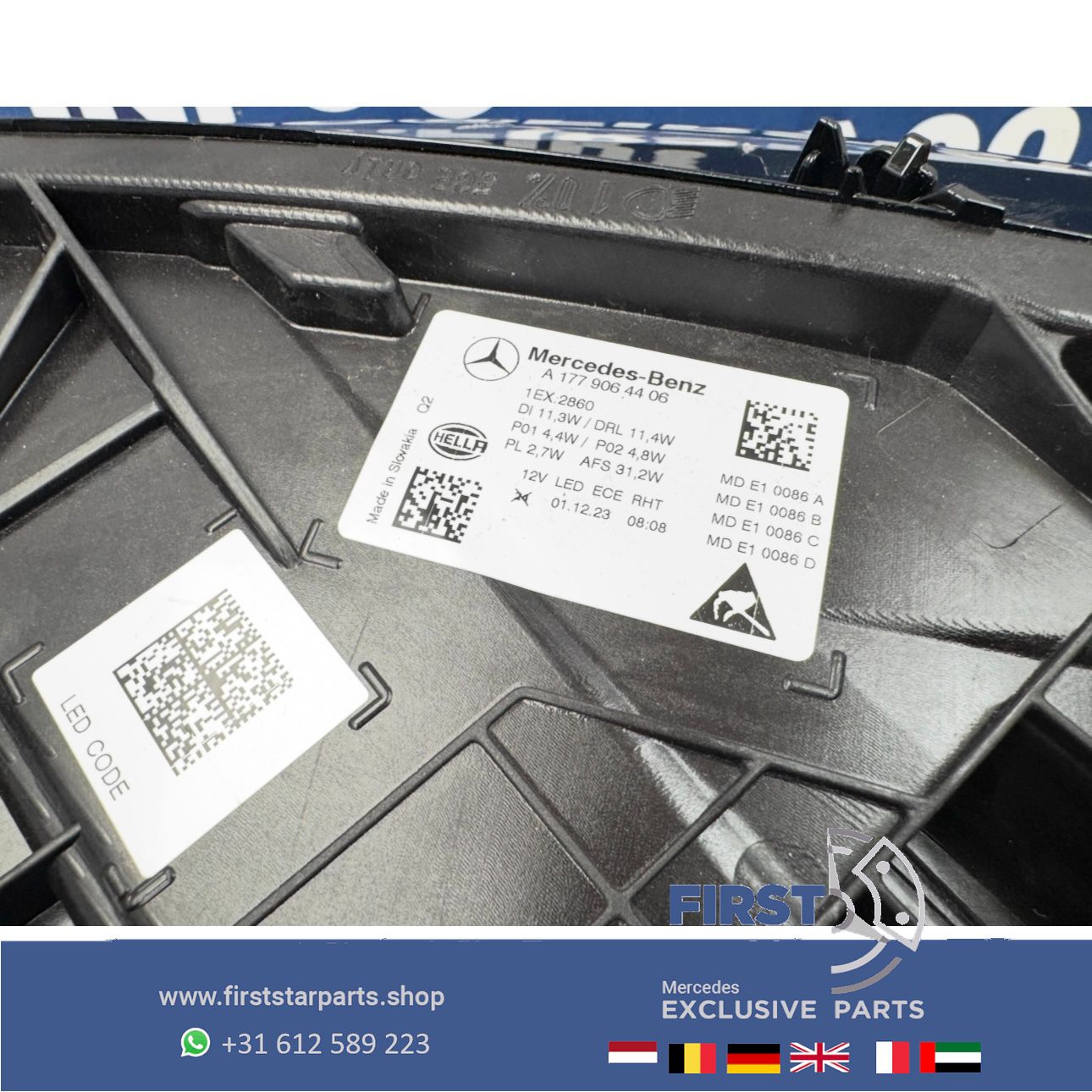 W177 A Clase FACELIFT HIGH PERFORMANCE koplamp LINKS RECHTS 2021-2026 LED A1779064406 A1779065304 headlight left and right usado en Menorca foto 8