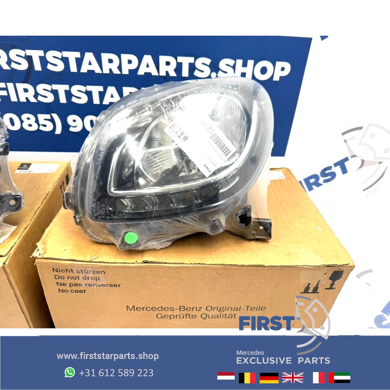 SMART KOPLAMPEN SET LINKS + RECHTS A4538200739 A4538200839 Smart ForTwo 2014- HEADLIGHT SCHEINWERFER SET A 453 820 07 39 / A 453 820 08 39 originalINAL EQ headlight left and right usado en Menorca foto 16