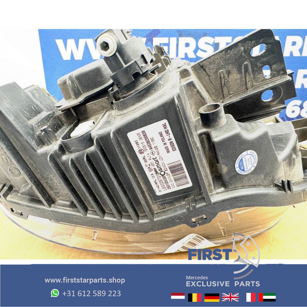 SMART KOPLAMPEN SET LINKS + RECHTS A4538200739 A4538200839 Smart ForTwo 2014- HEADLIGHT SCHEINWERFER SET A 453 820 07 39 / A 453 820 08 39 originalINAL EQ headlight left and right usado en Menorca foto 11