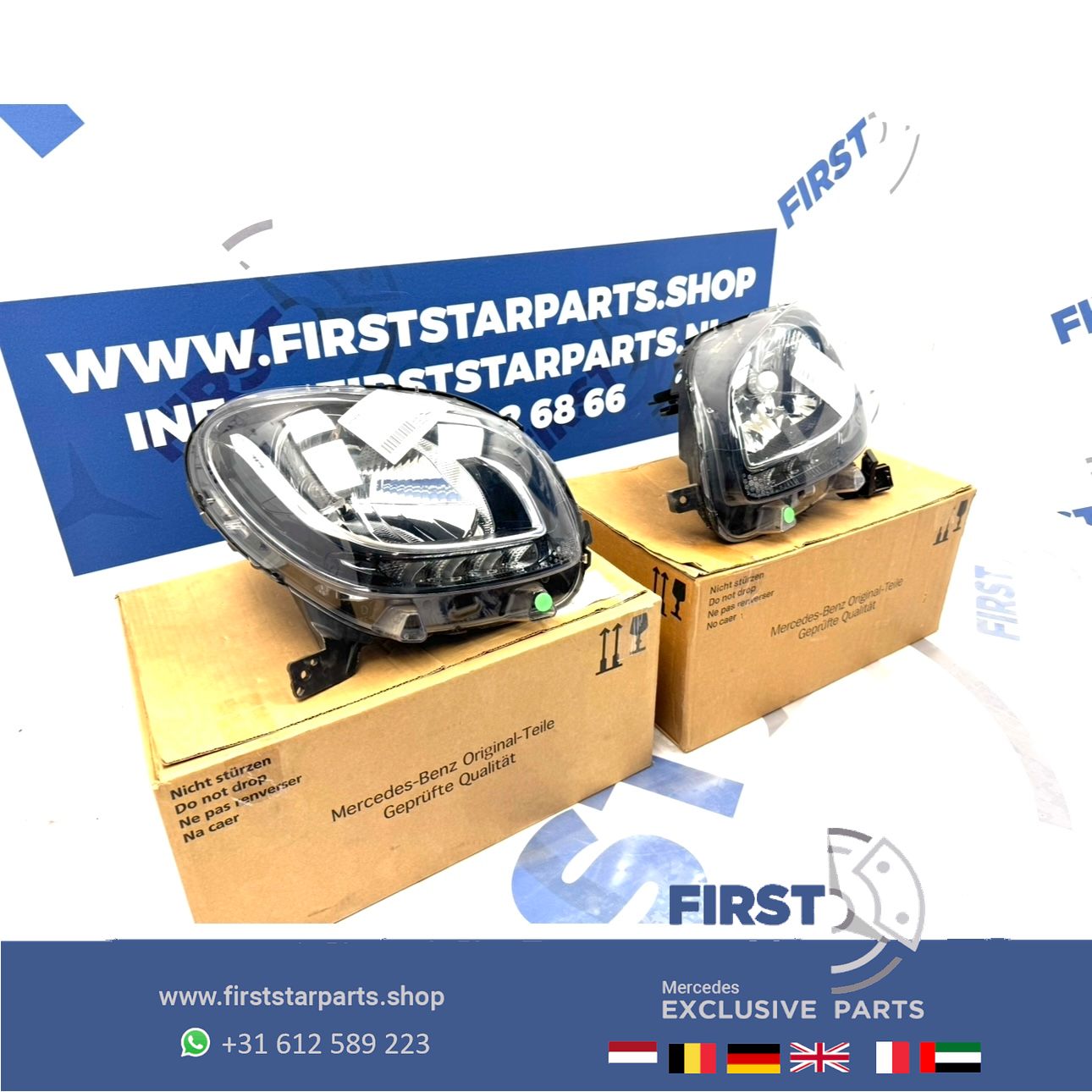 SMART KOPLAMPEN SET LINKS + RECHTS A4538200739 A4538200839 Smart ForTwo 2014- HEADLIGHT SCHEINWERFER SET A 453 820 07 39 / A 453 820 08 39 originalINAL EQ headlight left and right usado en Menorca foto 3