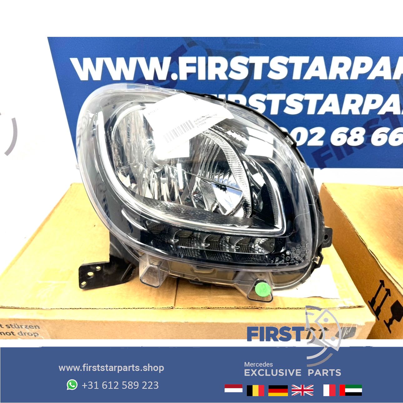 SMART KOPLAMPEN SET LINKS + RECHTS A4538200739 A4538200839 Smart ForTwo 2014- HEADLIGHT SCHEINWERFER SET A 453 820 07 39 / A 453 820 08 39 originalINAL EQ headlight left and right usado en Menorca foto 4