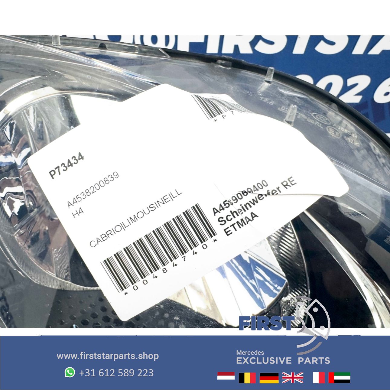SMART KOPLAMPEN SET LINKS + RECHTS A4538200739 A4538200839 Smart ForTwo 2014- HEADLIGHT SCHEINWERFER SET A 453 820 07 39 / A 453 820 08 39 originalINAL EQ headlight left and right usado en Menorca foto 8