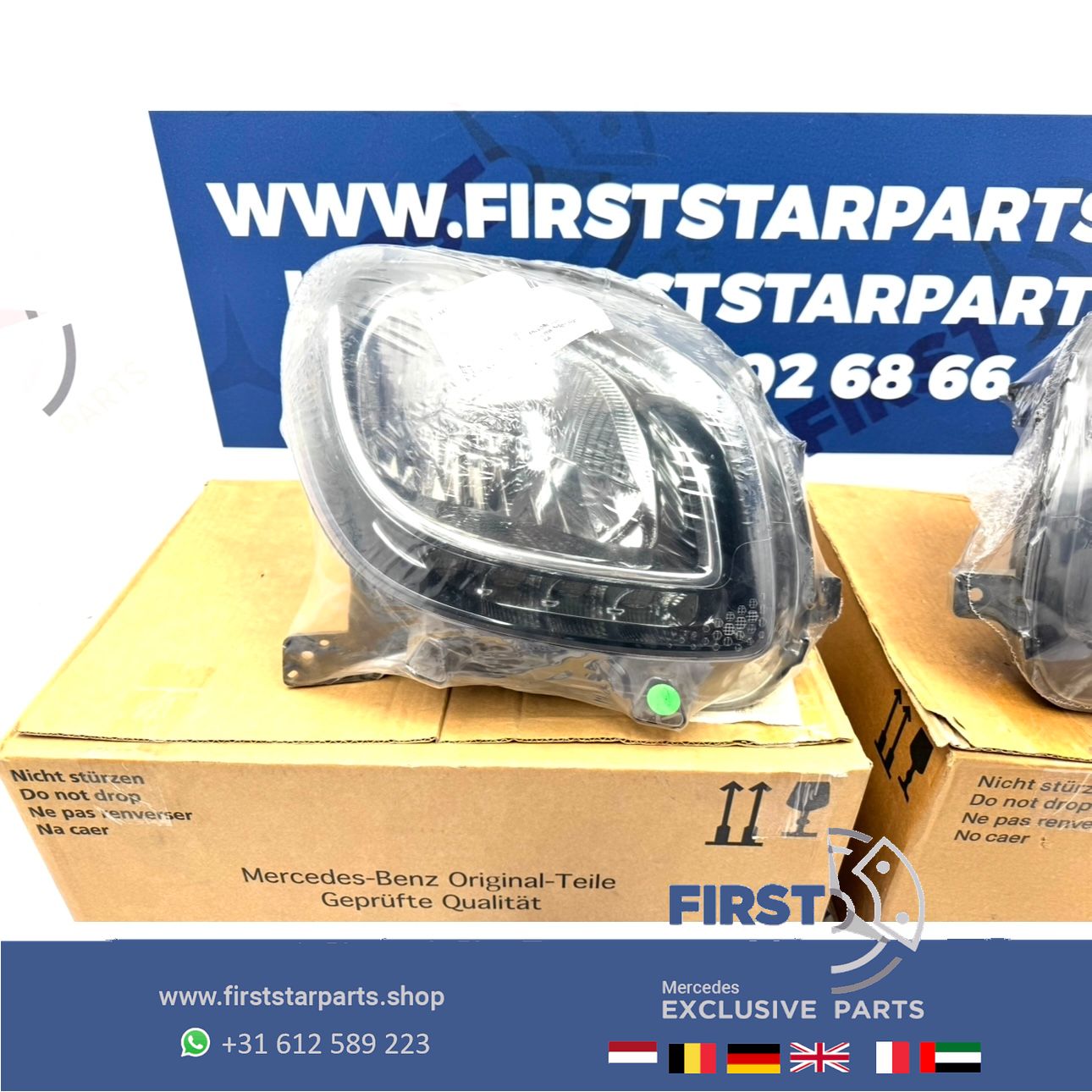 SMART KOPLAMPEN SET LINKS + RECHTS A4538200739 A4538200839 Smart ForTwo 2014- HEADLIGHT SCHEINWERFER SET A 453 820 07 39 / A 453 820 08 39 originalINAL EQ headlight left and right usado en Menorca foto 15