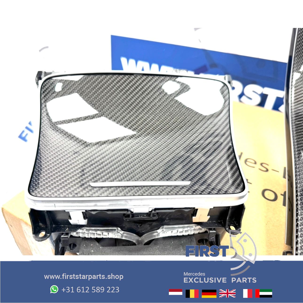 W205 W253 C63 GLC63 AMG CARBON MIDDENCONSOLE C63s GLC63s originalineel MB A2056803801 63 Mercedes C Clase A205 C205 W205 S205 X253 C253 2014-2018 A 205 680 38 01 centre console usado en Menorca foto 8