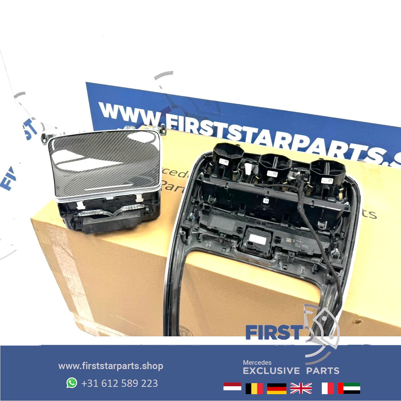 W205 W253 C63 GLC63 AMG CARBON MIDDENCONSOLE C63s GLC63s originalineel MB A2056803801 63 Mercedes C Clase A205 C205 W205 S205 X253 C253 2014-2018 A 205 680 38 01 centre console usado en Menorca foto 9