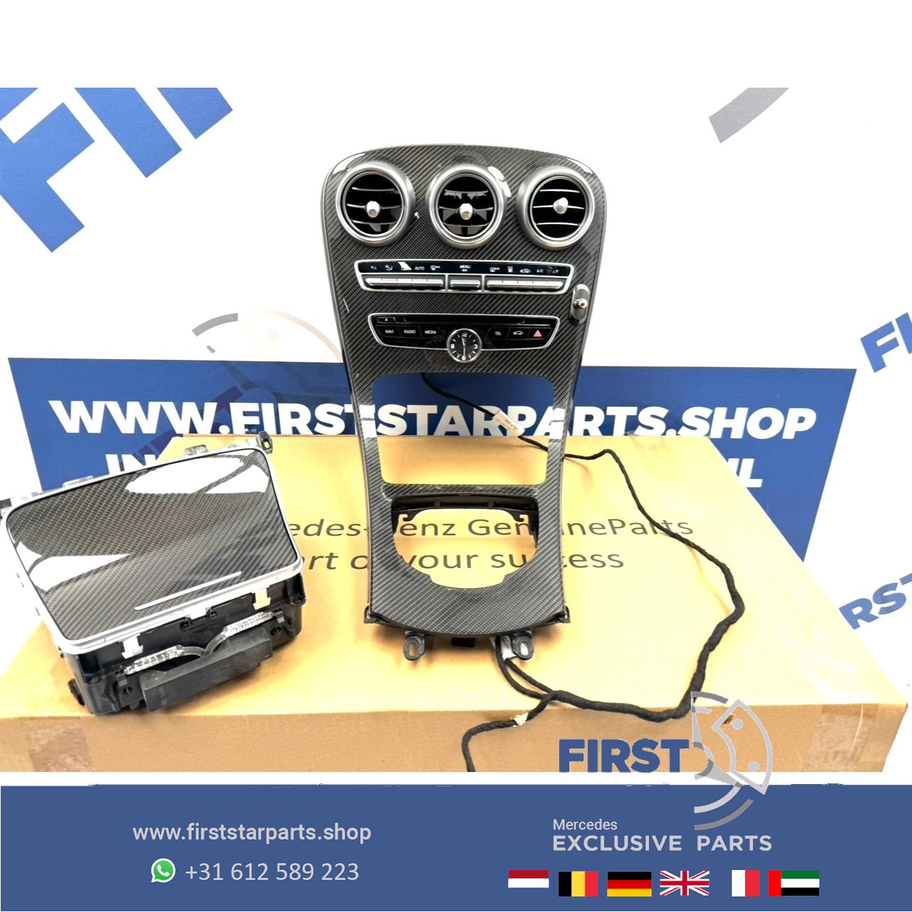 W205 W253 C63 GLC63 AMG CARBON MIDDENCONSOLE C63s GLC63s originalineel MB A2056803801 63 Mercedes C Clase A205 C205 W205 S205 X253 C253 2014-2018 A 205 680 38 01 centre console usado en Menorca foto 12