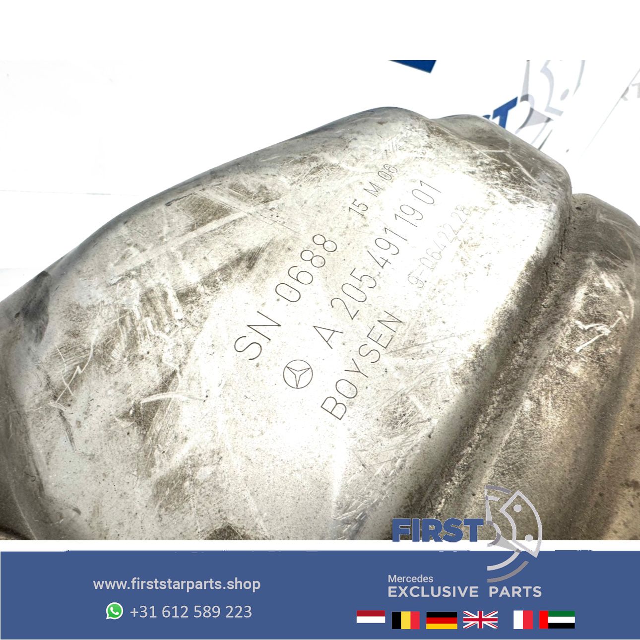 C43 GLC43 AMG W205 W253 escape DEMPER Mercedes C GLC Clase C400 GLC400 einddemper LINKS of RECHTS A2054911901 A2054912001 muffler end muffler usado en Menorca foto 6