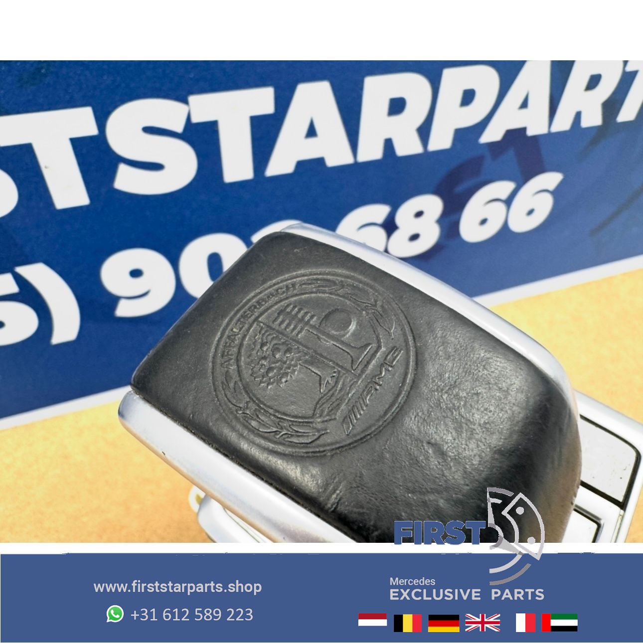 W176 A45 C117 CLA45 W156 GLA45 PERFORMANCE SCHAKELPOOK originalineel Mercedes A CLA GLA Clase 2012-2018 Affalterbach logo gear shift knob shift knob usado en Menorca foto 4