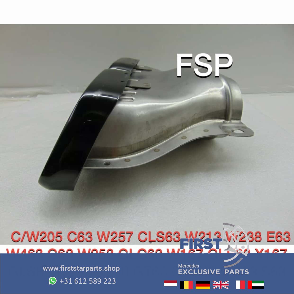 FACELIFT 63 AMG SIERSTUKKEN SET ZWART C63 E63 GLC63 GLE63 G63 GT63 CLS63 GLS63 S63 GTR originalINEEL Mercedes W205 W257 W213 W238 W253 W167 W290 W464 W223 AMG exhaust decoration usado en Menorca foto 11