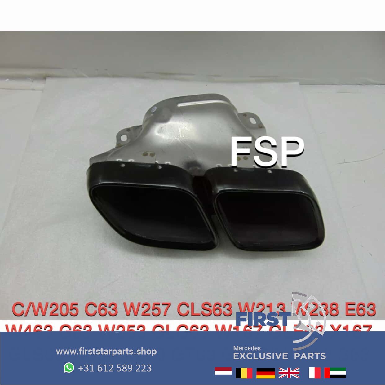 FACELIFT 63 AMG SIERSTUKKEN SET ZWART C63 E63 GLC63 GLE63 G63 GT63 CLS63 GLS63 S63 GTR originalINEEL Mercedes W205 W257 W213 W238 W253 W167 W290 W464 W223 AMG exhaust decoration usado en Menorca foto 4