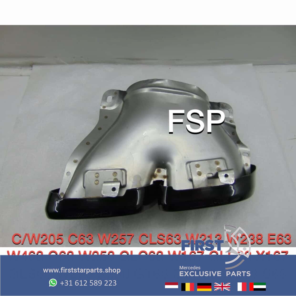 FACELIFT 63 AMG SIERSTUKKEN SET ZWART C63 E63 GLC63 GLE63 G63 GT63 CLS63 GLS63 S63 GTR originalINEEL Mercedes W205 W257 W213 W238 W253 W167 W290 W464 W223 AMG exhaust decoration usado en Menorca foto 7