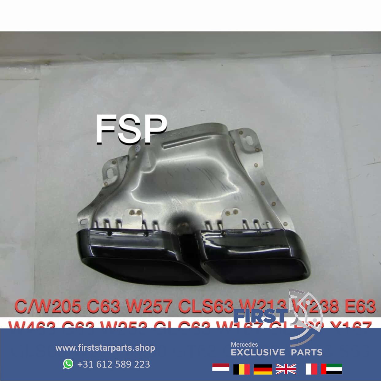 FACELIFT 63 AMG SIERSTUKKEN SET ZWART C63 E63 GLC63 GLE63 G63 GT63 CLS63 GLS63 S63 GTR originalINEEL Mercedes W205 W257 W213 W238 W253 W167 W290 W463 W223 AMG exhaust decoration usado en Menorca foto 10