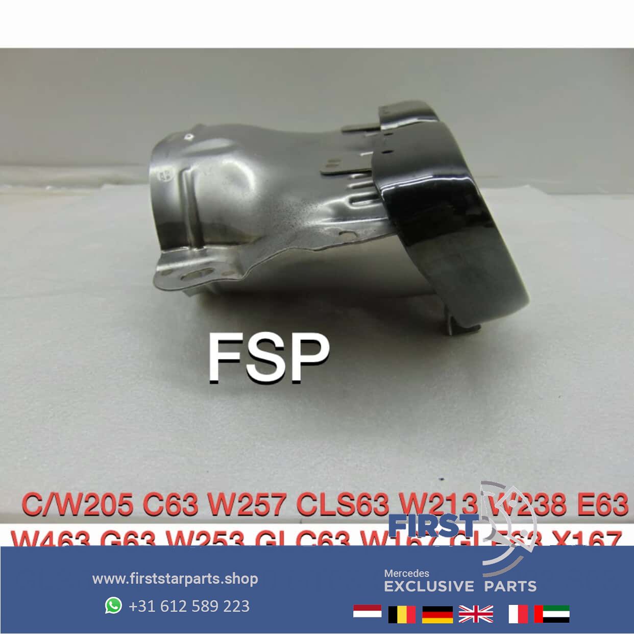 FACELIFT 63 AMG SIERSTUKKEN SET ZWART C63 E63 GLC63 GLE63 G63 GT63 CLS63 GLS63 S63 GTR originalINEEL Mercedes W205 W257 W213 W238 W253 W167 W290 W463 W223 AMG exhaust decoration usado en Menorca foto 12