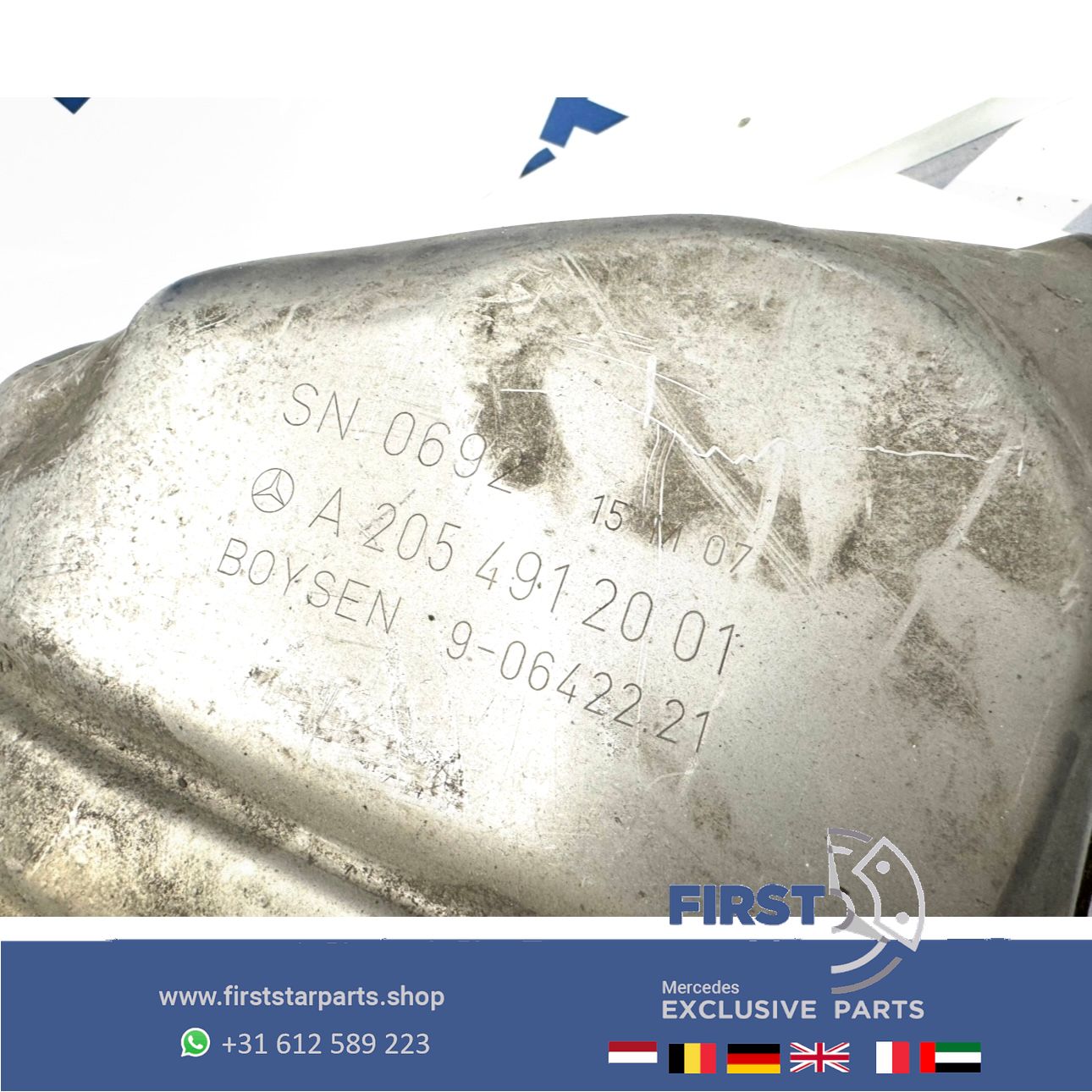 C43 GLC43 AMG W205 W253 escape DEMPER Mercedes C GLC Clase C400 GLC400 einddemper LINKS of RECHTS A2054911901 A2054912001 muffler end muffler usado en Menorca foto 5