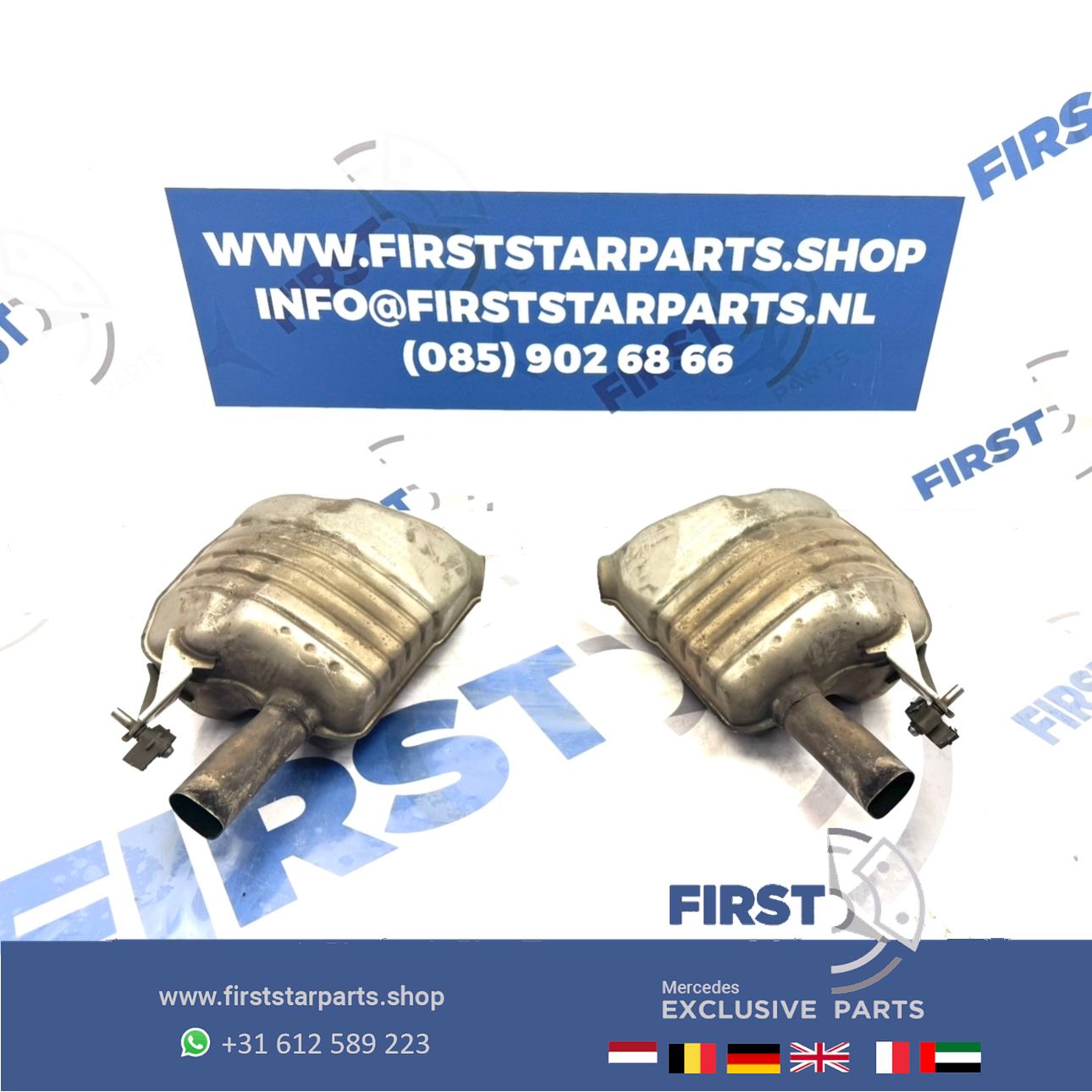 C43 GLC43 AMG W205 W253 escape DEMPER Mercedes C GLC Clase C400 GLC400 einddemper LINKS of RECHTS A2054911901 A2054912001 muffler end muffler usado en Menorca foto 7
