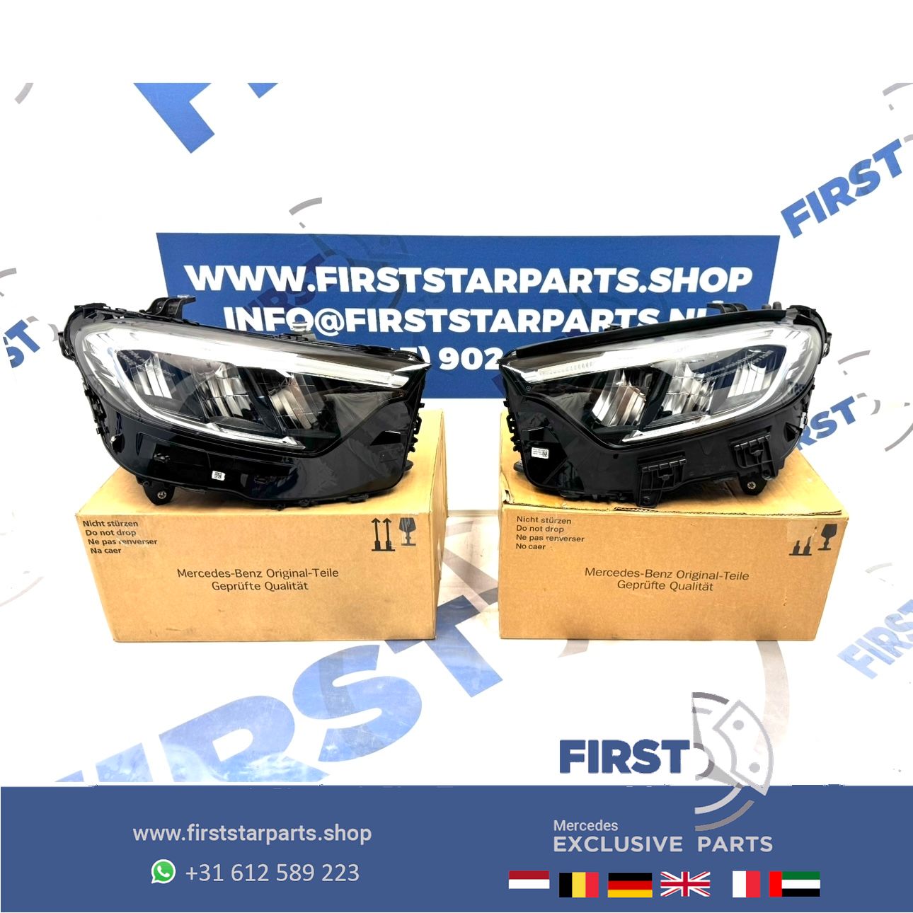 W254 GLC LED KOPLAMPEN SET High Performance X254 C254 LINKS + RECHTS 2021-2026 originalINEEL A2549061500 + A2549061600 SCHEINWERFER HEADLIGHT KOPLAMP SET GLC43 GLC63 GLC63s AMG headlight left and right usado en Menorca foto 2