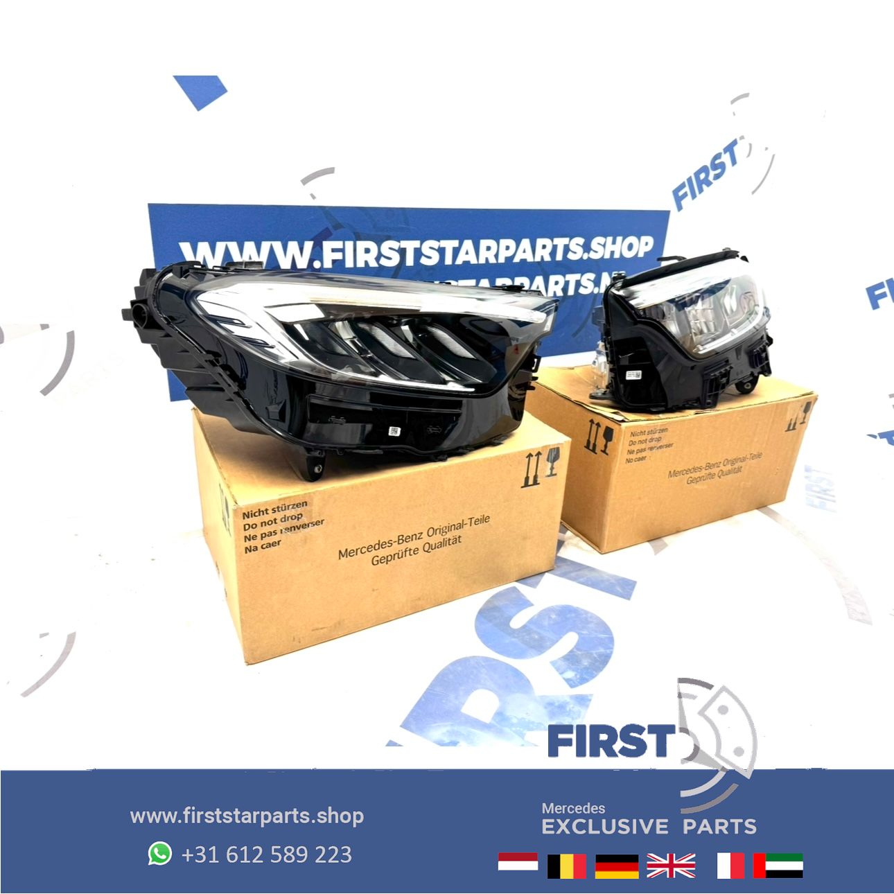 W254 GLC LED KOPLAMPEN SET High Performance X254 C254 LINKS + RECHTS 2021-2026 originalINEEL A2549061500 + A2549061600 SCHEINWERFER HEADLIGHT KOPLAMP SET GLC43 GLC63 GLC63s AMG headlight left and right usado en Menorca foto 3