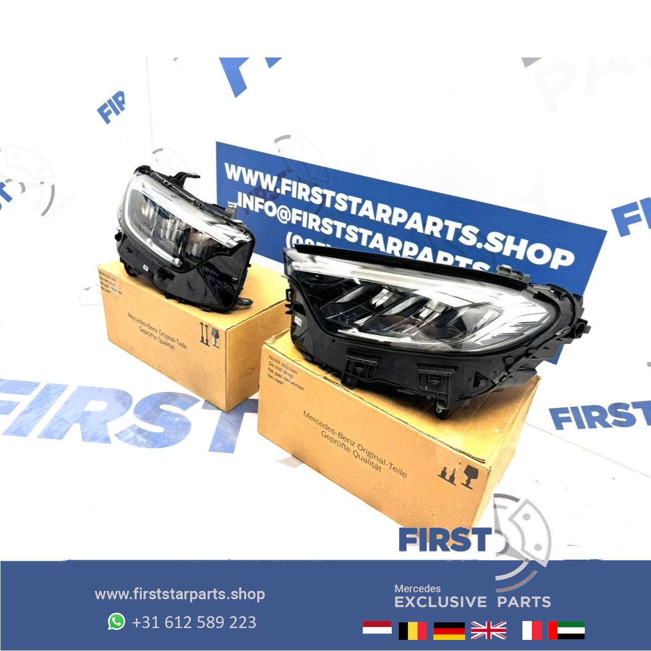 W254 GLC LED KOPLAMPEN SET High Performance X254 C254 LINKS + RECHTS 2021-2026 originalINEEL A2549061500 + A2549061600 SCHEINWERFER HEADLIGHT KOPLAMP SET GLC43 GLC63 GLC63s AMG headlight left and right usado en Menorca