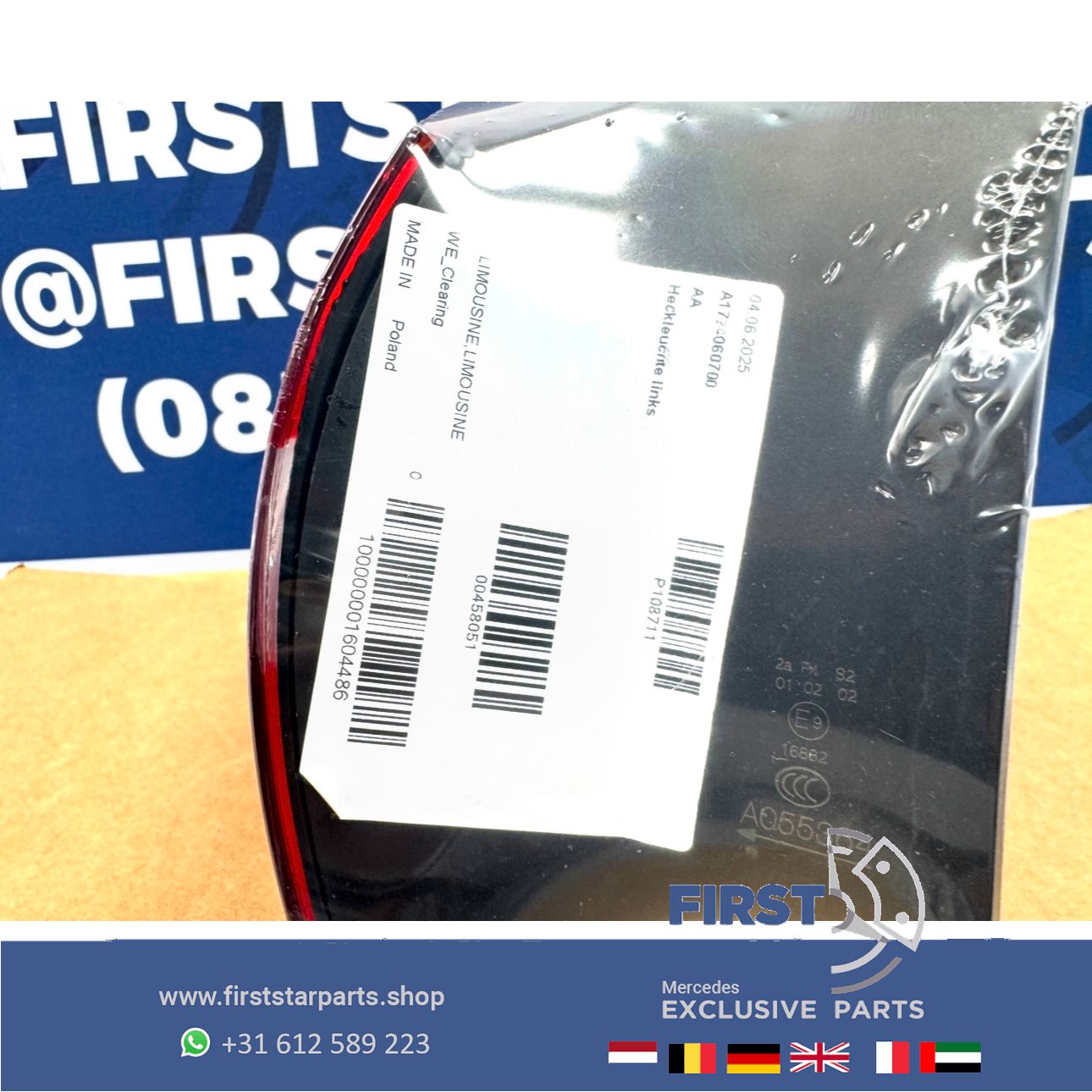 W177 A Clase LED ACHTERLICHT LINKS A1779060700 originalINEEL Mercedes 2018-2023 tail light single usado en Menorca foto 6