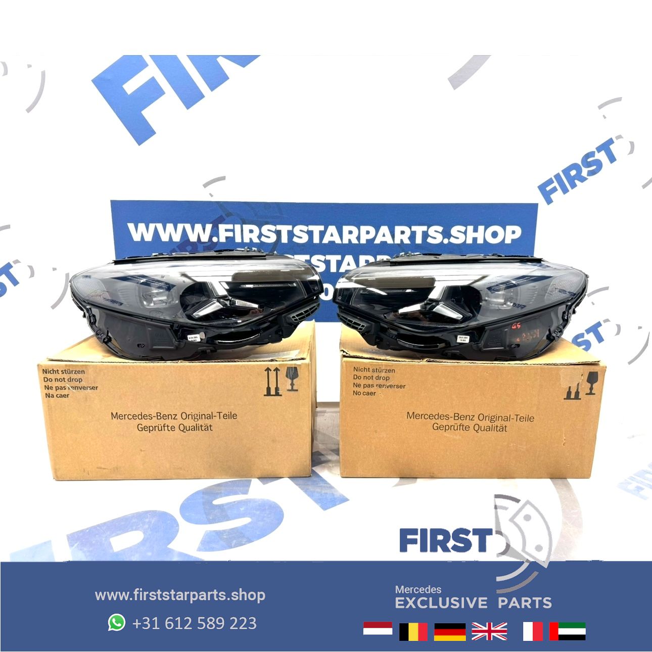 W174 CLA LED HIGH PERFORMANCE KOPLAMP SET LINKS + RECHTS A1749062502 A1749062602 Mercedes 2025-2029 originalINEEL MB A 174 906 25 02 / A 174 906 26 02 LINKER + RECHTER LAMP SCHEINWERFER HEADLIGHT SET headlight left and right usado en Menorca foto 2