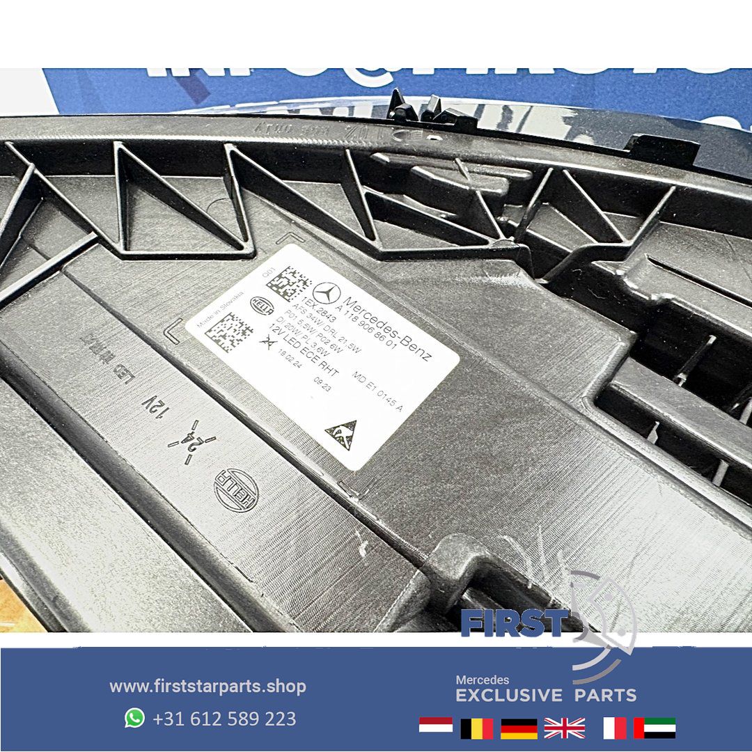 C118 W118 FACELIFT CLA LED MULTIBEAM KOPLAMPEN Mercedes 2022-2025 originalINEEL MB A1189060701 / A1189068601 SCHEINWERFER HEADLIGHT SET 118 MOPF headlight left and right usado en Menorca foto 8
