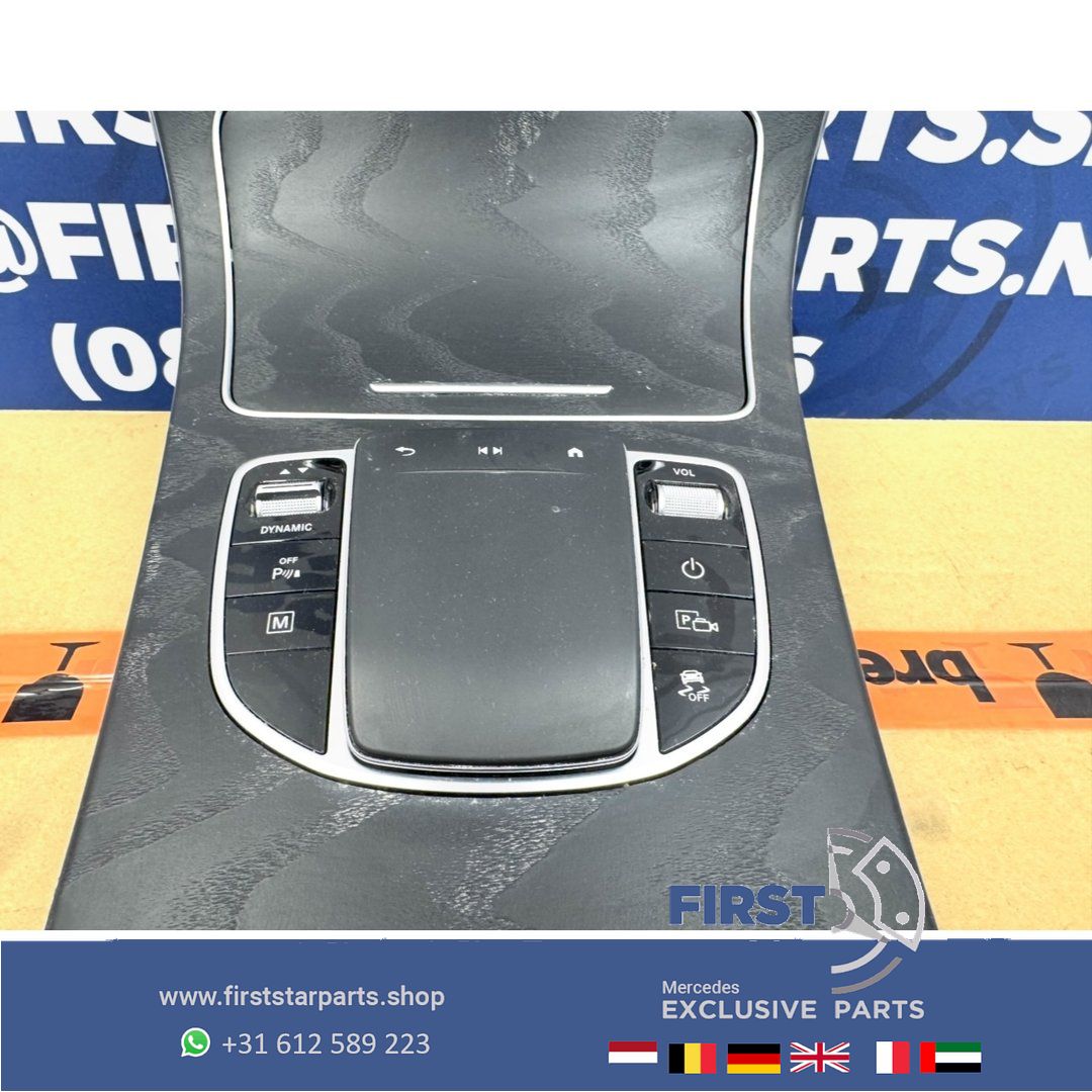 W253 GLC Facelift middenconsole Esschen hout W205 C Clase 2018-2022 zwart hout Dashboard Paneel W205 A205 C205 S205 X253 C253 MIDDEN CONSOLE centre console usado en Menorca foto 6