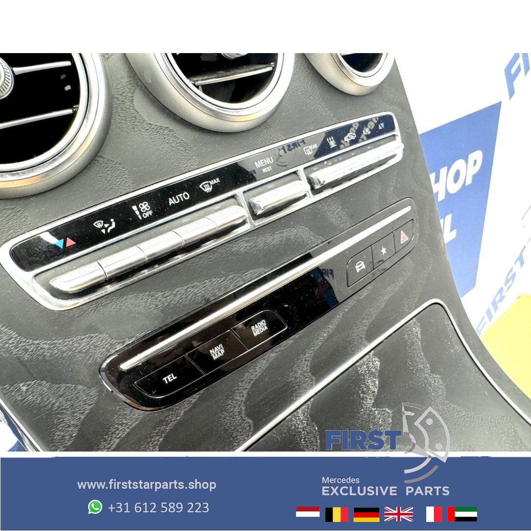 W253 GLC Facelift middenconsole Esschen hout W205 C Clase 2018-2022 zwart hout Dashboard Paneel W205 A205 C205 S205 X253 C253 MIDDEN CONSOLE centre console usado en Menorca foto 7