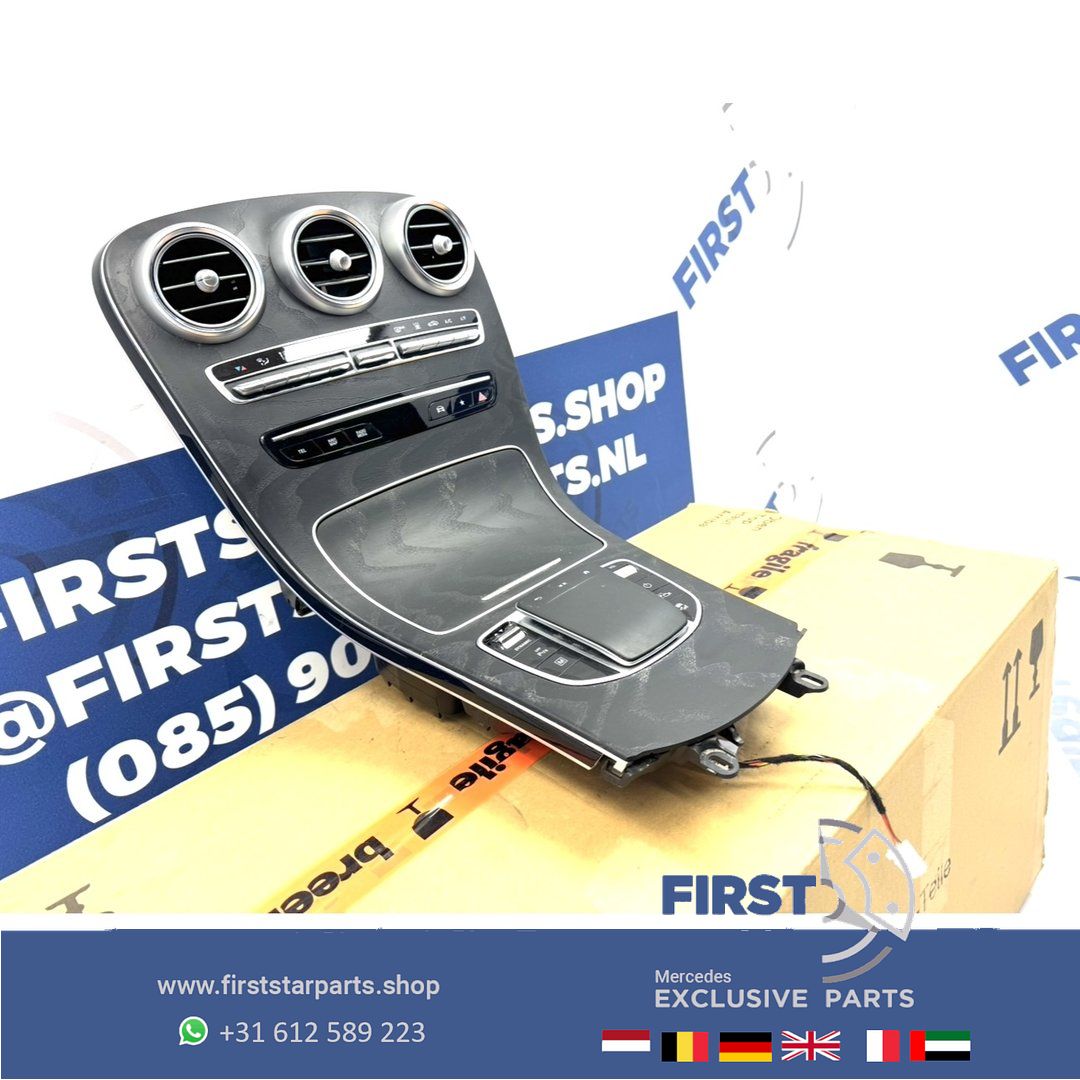 W253 GLC Facelift middenconsole Esschen hout W205 C Clase 2018-2022 zwart hout Dashboard Paneel W205 A205 C205 S205 X253 C253 MIDDEN CONSOLE centre console usado en Menorca