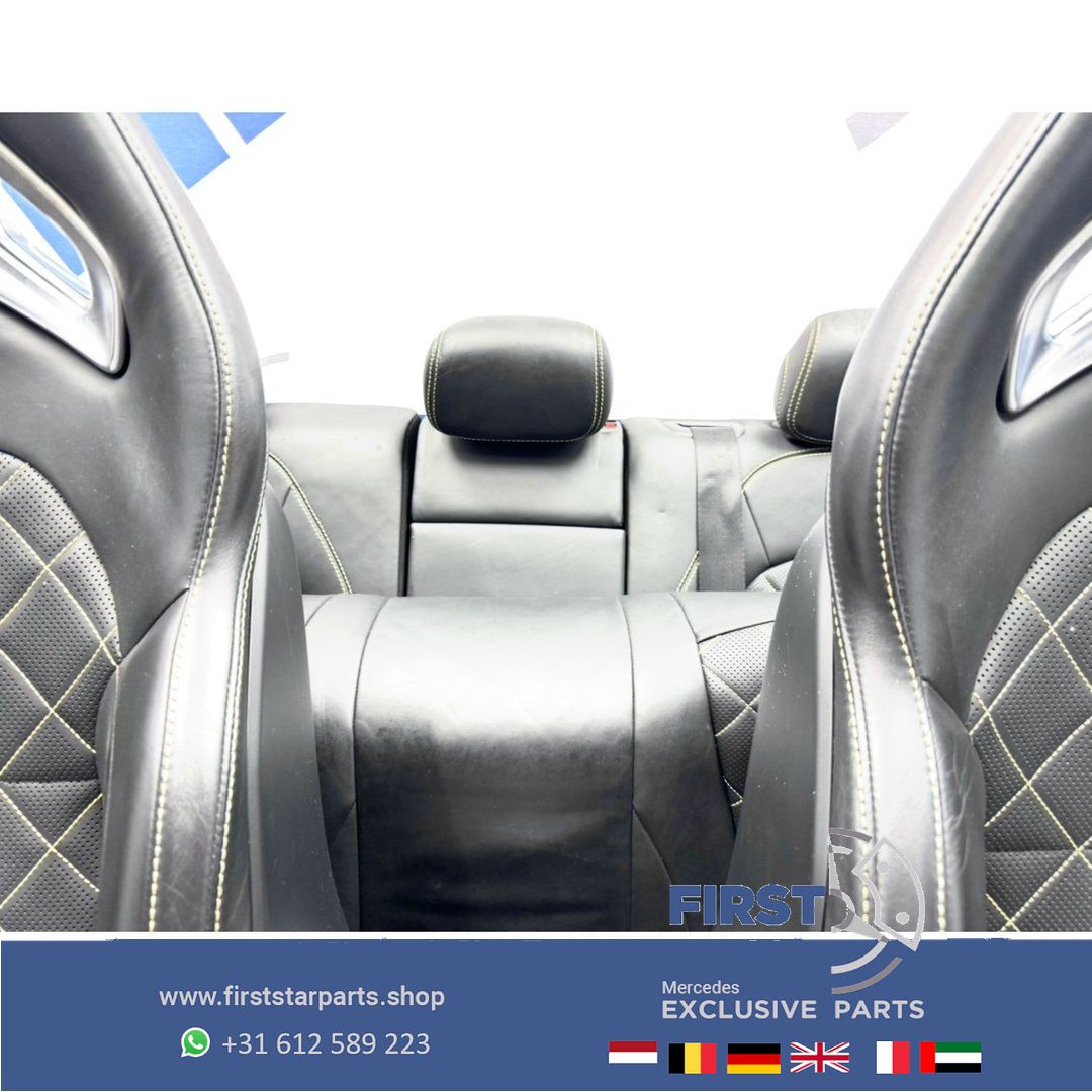 C253 GLC 63 AMG COUPÉ interieur Mercedes W253 GLC63 kuipstoelen Edition 1 bekleding completo GLC63S PERFORMANCE INTERIEUR GELE STIK RECARO SITZE SEATS STOELEN ZETELS EDITION 1 chairs and bench usado en Menorca foto 24