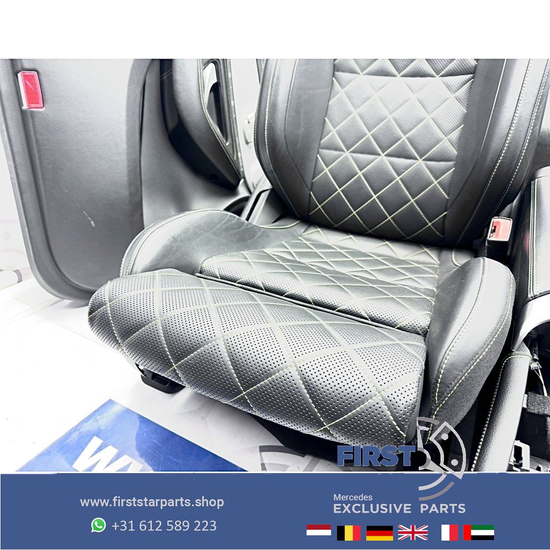 C253 GLC 63 AMG COUPÉ interieur Mercedes W253 GLC63 kuipstoelen Edition 1 bekleding completo GLC63S PERFORMANCE INTERIEUR GELE STIK RECARO SITZE SEATS STOELEN ZETELS EDITION 1 chairs and bench usado en Menorca foto 8