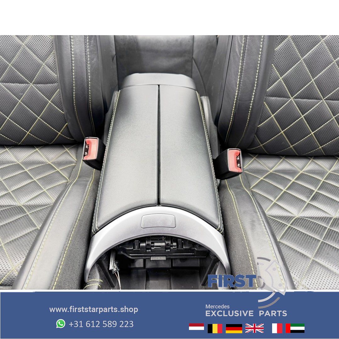 C253 GLC 63 AMG COUPÉ interieur Mercedes W253 GLC63 kuipstoelen Edition 1 bekleding completo GLC63S PERFORMANCE INTERIEUR GELE STIK RECARO SITZE SEATS STOELEN ZETELS EDITION 1 chairs and bench usado en Menorca foto 9