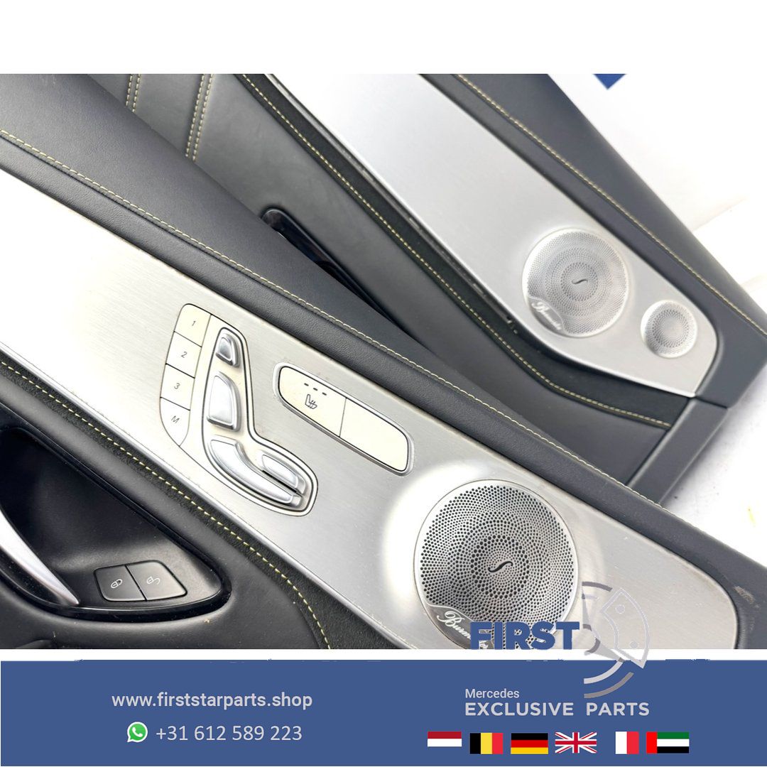 C253 GLC 63 AMG COUPÉ interieur Mercedes W253 GLC63 kuipstoelen Edition 1 bekleding completo GLC63S PERFORMANCE INTERIEUR GELE STIK RECARO SITZE SEATS STOELEN ZETELS EDITION 1 chairs and bench usado en Menorca foto 15