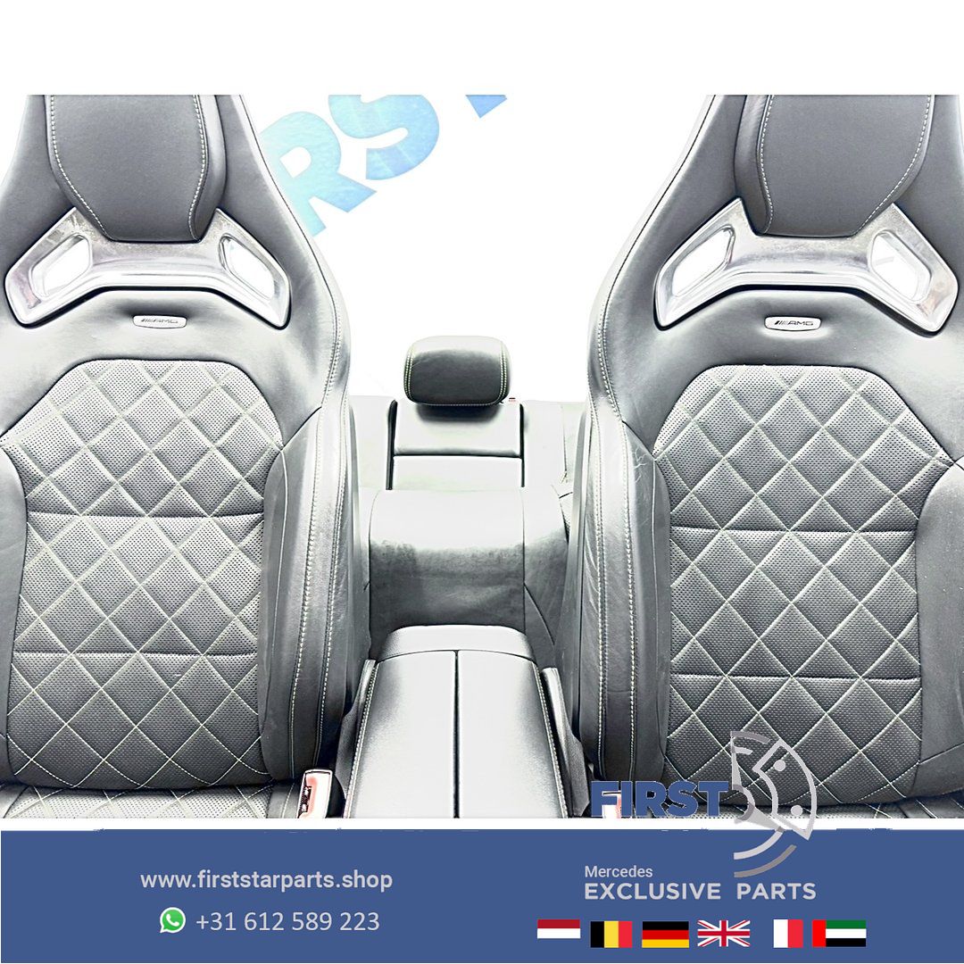 C253 GLC 63 AMG COUPÉ interieur Mercedes W253 GLC63 kuipstoelen Edition 1 bekleding completo GLC63S PERFORMANCE INTERIEUR GELE STIK RECARO SITZE SEATS STOELEN ZETELS EDITION 1 chairs and bench usado en Menorca foto 11