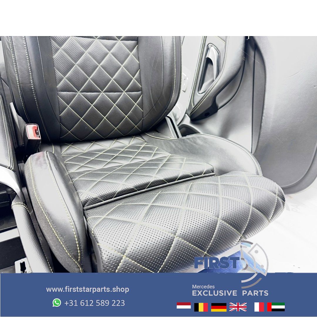 C253 GLC 63 AMG COUPÉ interieur Mercedes W253 GLC63 kuipstoelen Edition 1 bekleding completo GLC63S PERFORMANCE INTERIEUR GELE STIK RECARO SITZE SEATS STOELEN ZETELS EDITION 1 chairs and bench usado en Menorca foto 10