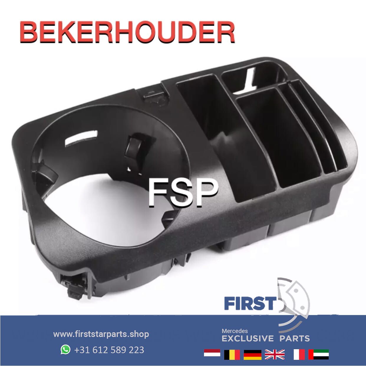 W205 C205 A205 S205 BEKERHOUDER Mercedes C Clase 2014-2021 TELEFOON BEKER HOUDER holder cup holder usado en Menorca