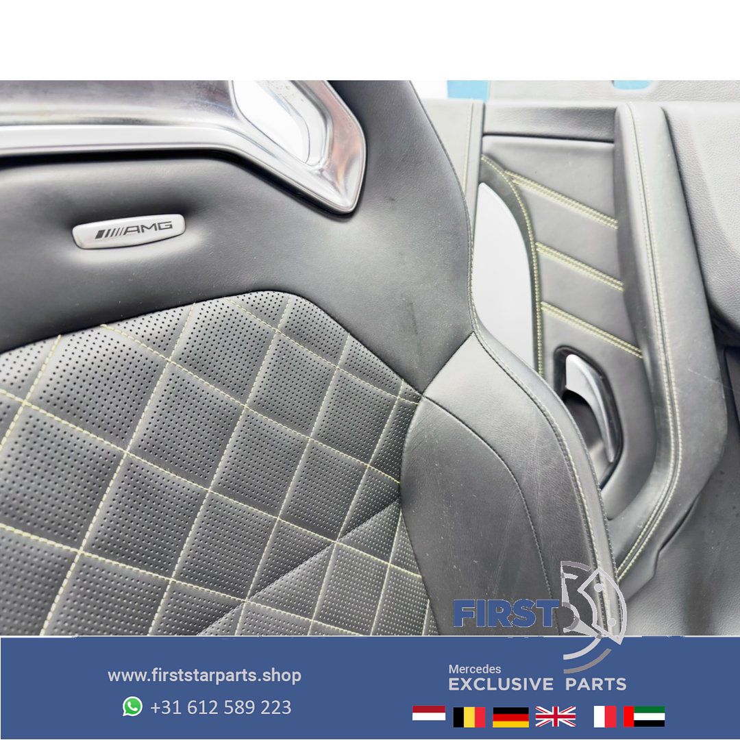 W253 GLC 63 AMG COUPÉ interieur Mercedes C253 GLC63 stoelen Edition 1 bekleding completo GLC63S PERFORMANCE INTERIEUR GELE STIK RECARO SITZE SEATS EDITION 1 chairs and bench usado en Menorca foto 18